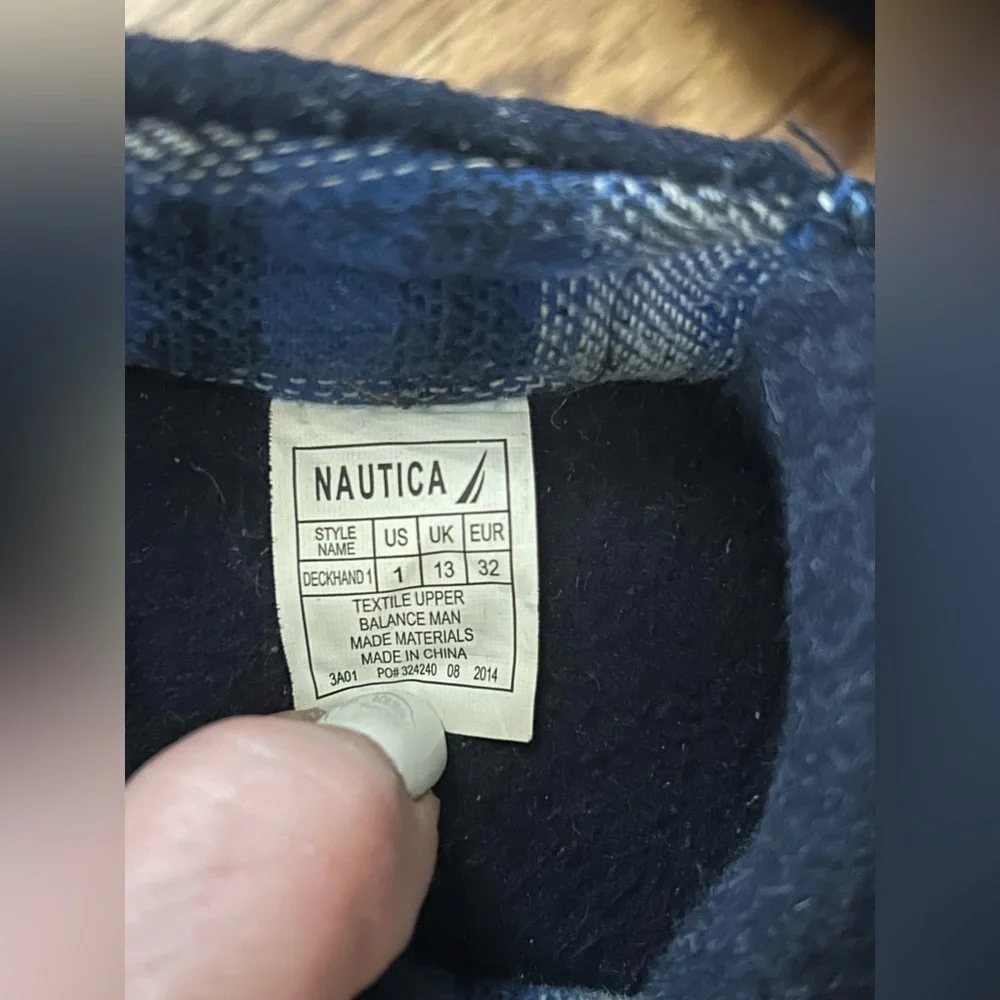 Nautica navy suede